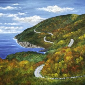 Cabot Trail Giclée Print – Acrylic Painting of Cape Breton, Nova Scotia