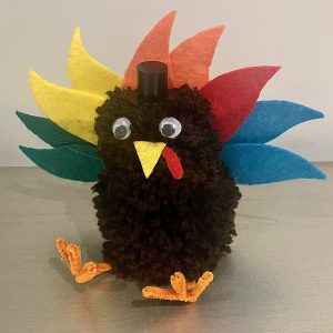 Adorable Pom Pom Turkey (One Size)