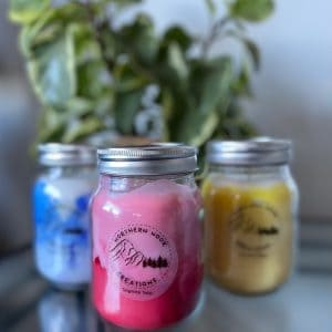 Tie Dye Candles