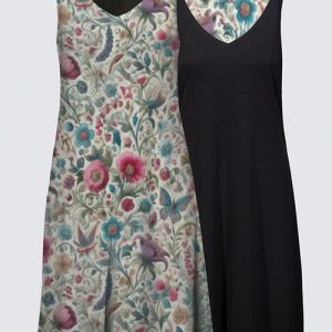 Designer Reversible Floral Dress
