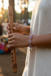 Boho Vibes: Chunky Amethyst Link Bracelet