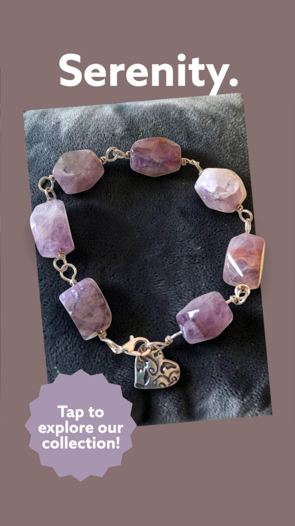 Boho Vibes: Chunky Amethyst Link Bracelet