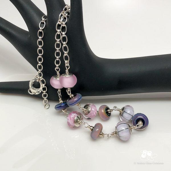 Perfectly Pink and Purple Bead Necklace