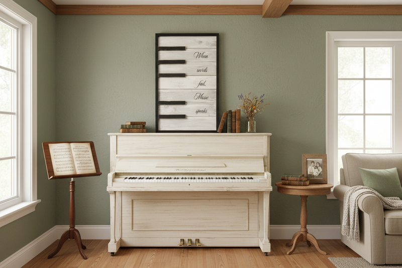 Beautiful Piano Key Board Sign🍁