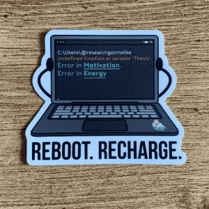 Reboot. Recharge. Sticker
