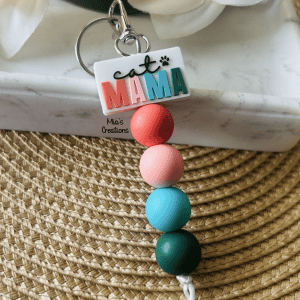Cat Mama Key Chain | Cat Mom Key Chain | Cat Mama | Cat Mom | Mama Key Chain | Paw Mama |
