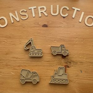 3D Eco Printed Construction Loose Parts - 4pk Vehicles