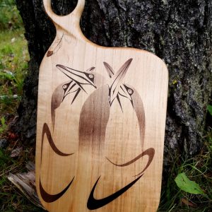 A Company of Gannets' wooden cutting board/charcuterie board