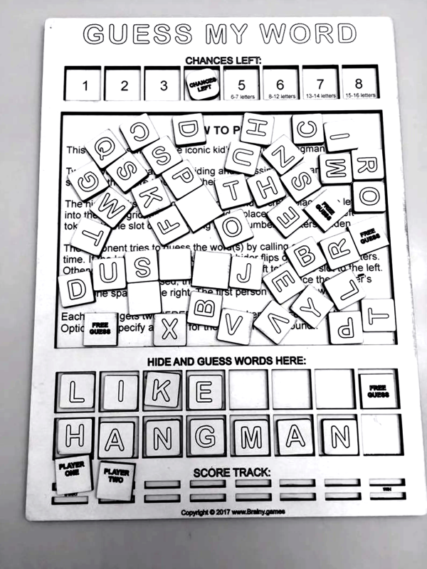 Guess My Word - Hangman-Like Game for Two Players