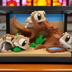 Flexi Bearded Dragon Terrarium Playset: Sensory Fidget Toy