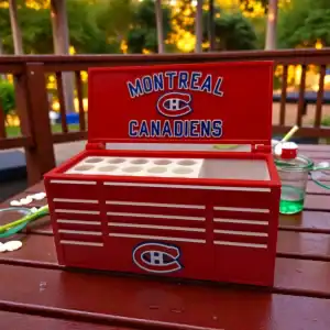 3D Printed Montreal Canadiens Desk Organizer Pen Holder