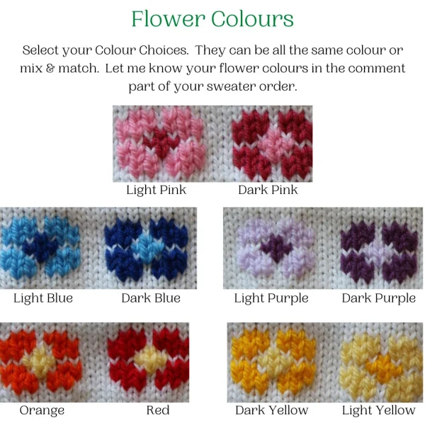 Flower Baby Sweater, Handmade Knitted Baby Sweater, Personalized Baby Sweater