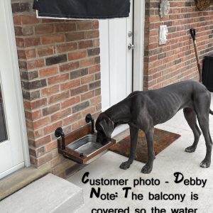 Floating water bin upper mount- wall mount water basin feeder - floating dog basin - large feeding bin-floating food bin