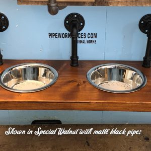 Floating Dog Bowl Industrial Style Feeder With Triple Top Mount