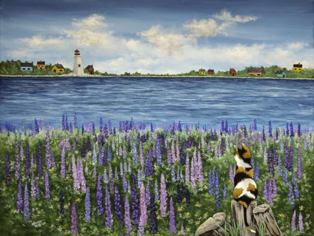 lupine-landscape-and-calico-cat