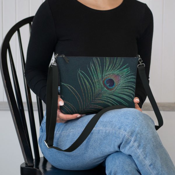 Peacock Feather Crossbody Bag