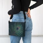 Peacock Feather Crossbody Bag