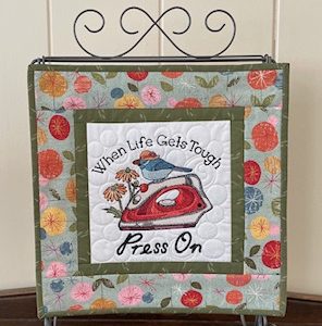 Quilted & Embroidered Table Topper/Wall Hanging