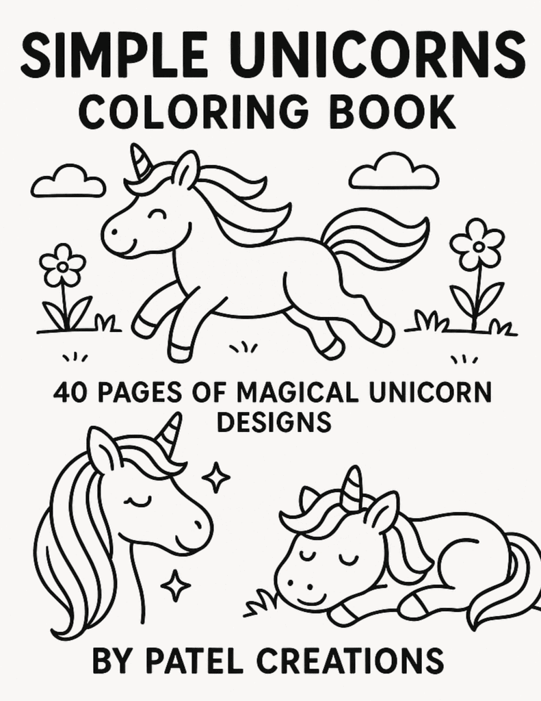 simple-unicorns-coloring-book-cover