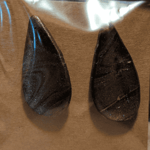 Introducing Midnight Elegance: Handcrafted Teardrop Earrings