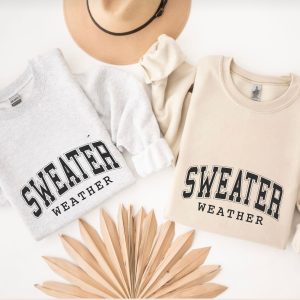 Sweater Weather Embroidered Crewneck | Cozy Fall & Winter Sweatshirt