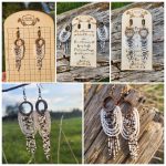 Alpine Frost Tiered Scallop Earrings