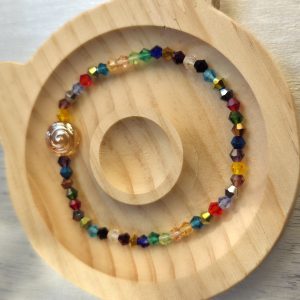 Rainbow Crystal Spiral Bracelet – Sparkling Multi-Color Artisan Jewelry-Bundle & Save
