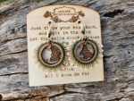 Ethereal Butterfly Woodland Hoop Earrings
