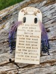 ​Twilight Amethyst Ombre Beaded Fringe Earrings