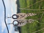 Alpine Frost Tiered Scallop Earrings