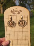 Ethereal Butterfly Woodland Hoop Earrings