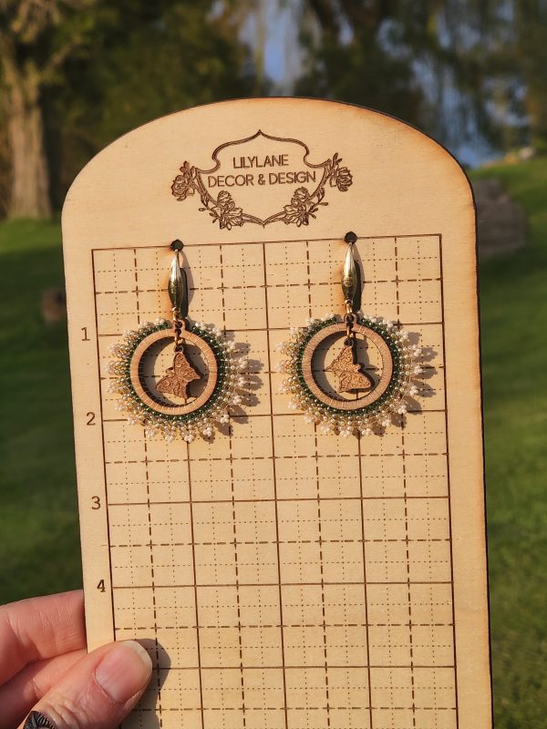 Ethereal Butterfly Woodland Hoop Earrings