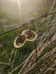 Ethereal Butterfly Woodland Hoop Earrings