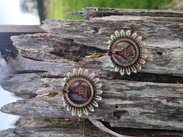 ​Ethereal Butterfly Woodland Hoop Earrings