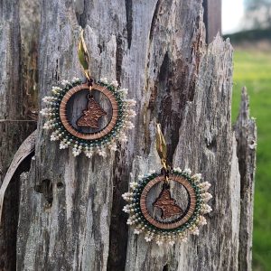 Ethereal Butterfly Woodland Hoop Earrings