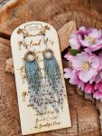Celestial Midnight Beaded Fringe Earrings