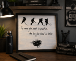 Hockey Motivational Quote Framed Wood Sign🍁