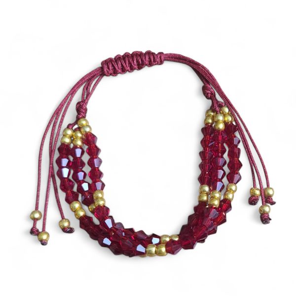 Handmade 3 Strands Beaded Bracelet