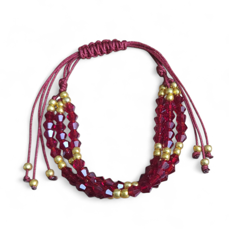 Handmade 3 Strands Beaded Bracelet