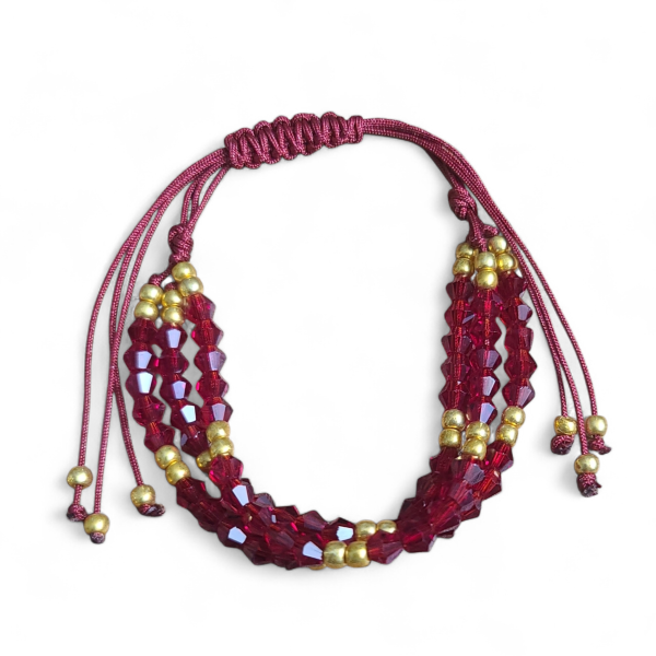 Handmade 3 Strands Beaded Bracelet