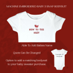 Cardinal Baby Sweater, Handmade Knitted Baby Sweater, Personalized Baby Sweater