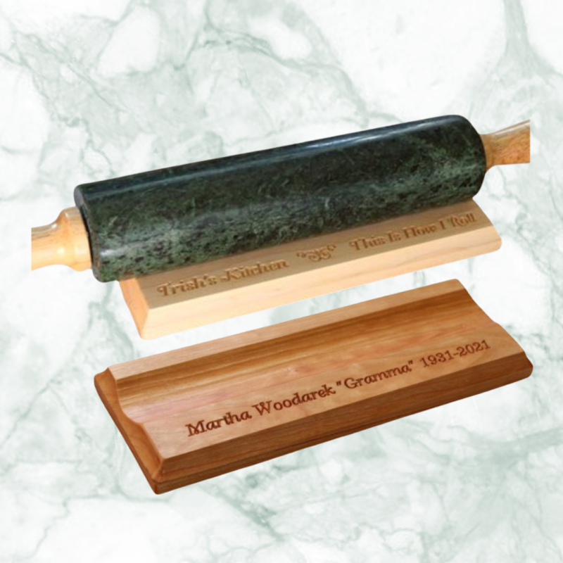 Personalized Rolling Pin Holder, Kitchen Accessories, Kitchen Decor, Bakers Gift