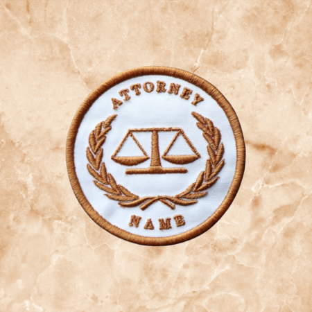 Personalized Embroidered Lawyer Patch, Embroidered Patches