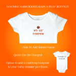 Pumpkin Baby Sweater, Handmade Knitted Baby Sweater, Personalized Baby Sweater