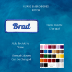 Personalized Embroidered Name Patch, Embroidered Patches