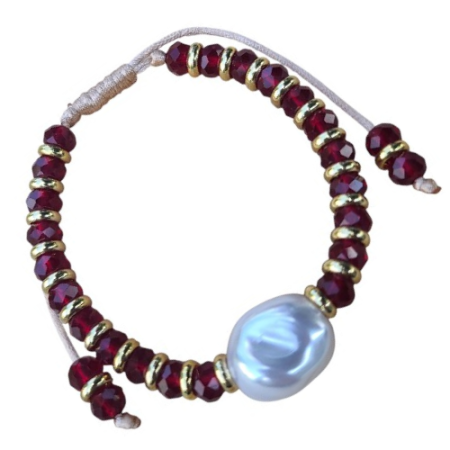 Dark Red Bracelet 1