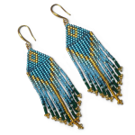 Seed Bead Fringe Earring