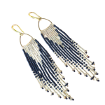 Fringe Earring Gold & Black