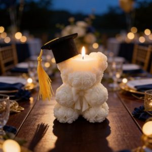 Graduation Day Celebration - Teddy Bear Souvenir Candle, 170 g