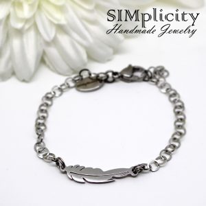 Hypoallergenic Bracelet with Feather